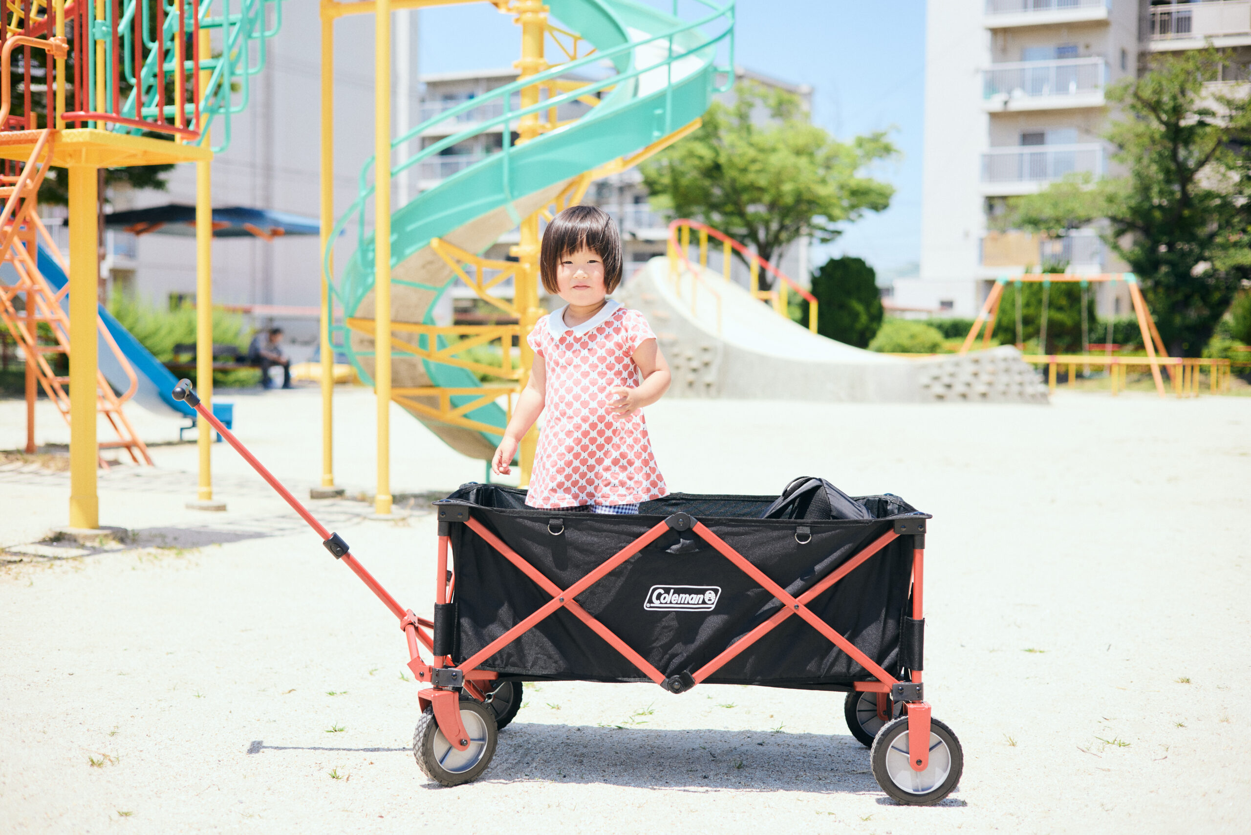 Colemanのアウトドアワゴンで子供とお散歩したら子連れ狼みたいになっ